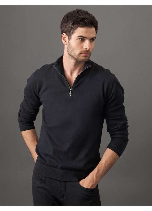 Calvin Klein Jeans - Calça Masculina Moletom 5 Pockets Calvin Klein - Preto Preto 5