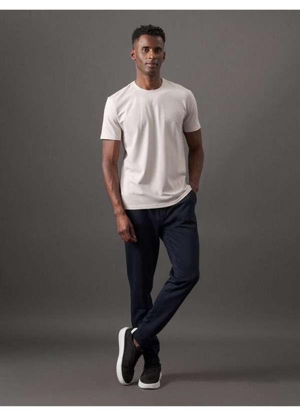 Calvin Klein Jeans Calça Masculina Moletom Bordado Calvin Klein Jeans  Marinho Azul