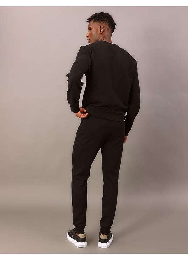 Calvin Klein Jeans - Calça Masculina Moletom Bordado Calvin Klein Jeans - Preto Preto 1