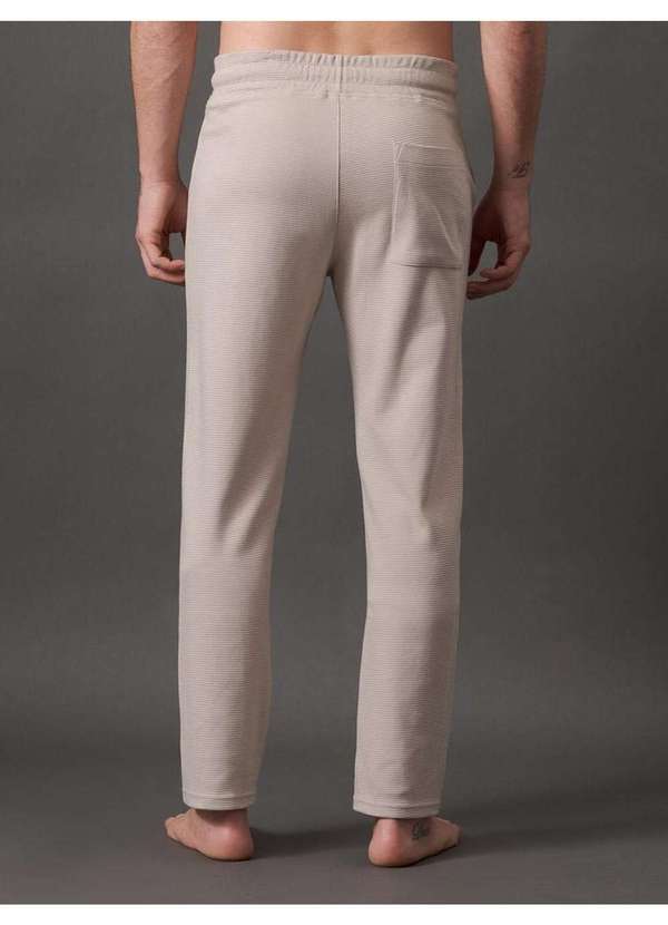 Calvin Klein Jeans - Calça Masculina Reta Suedine Soft Calvin Klein Underwear - Caqui Bege