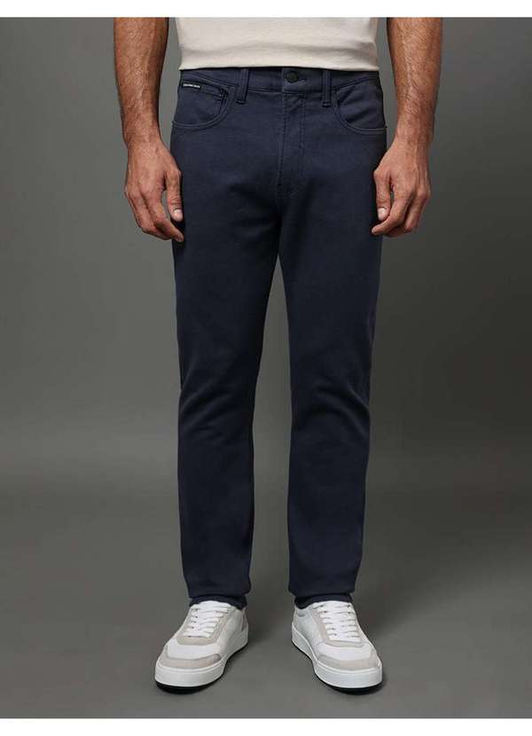 Calvin Klein Jeans - Calça Masculina Slim 5 Pockets Calvin Klein Jeans - Marinho Azul