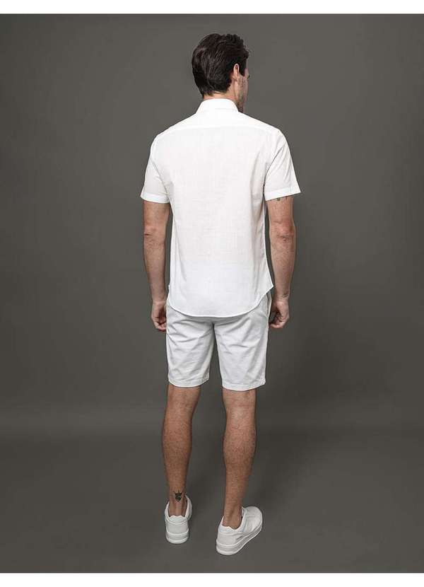 Calvin Klein Jeans - Camisa Masculina Algodão Calvin Klein - Branco Branco 2