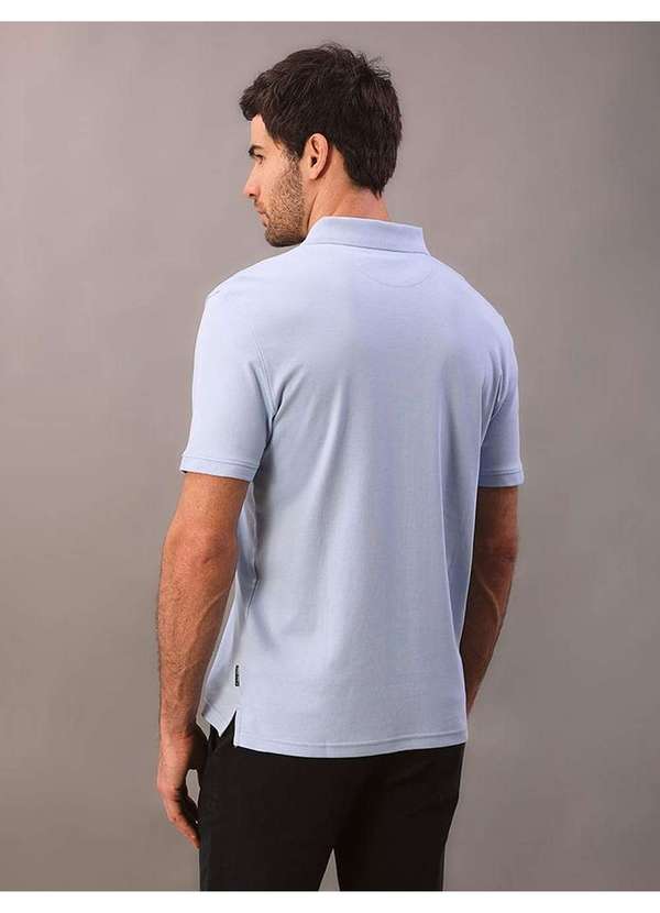 Cks Premium Label - Polo Masculina Liquid Touch Calvin Klein - Azul Bebe Azul 4