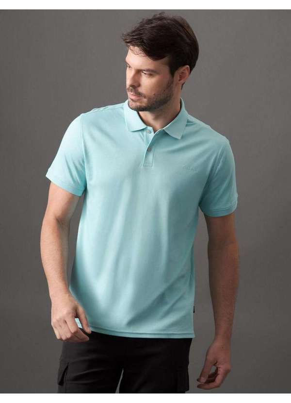 Cks Premium Label - Polo Masculina Liquid Touch Calvin Klein - Verde Agua Verde 2