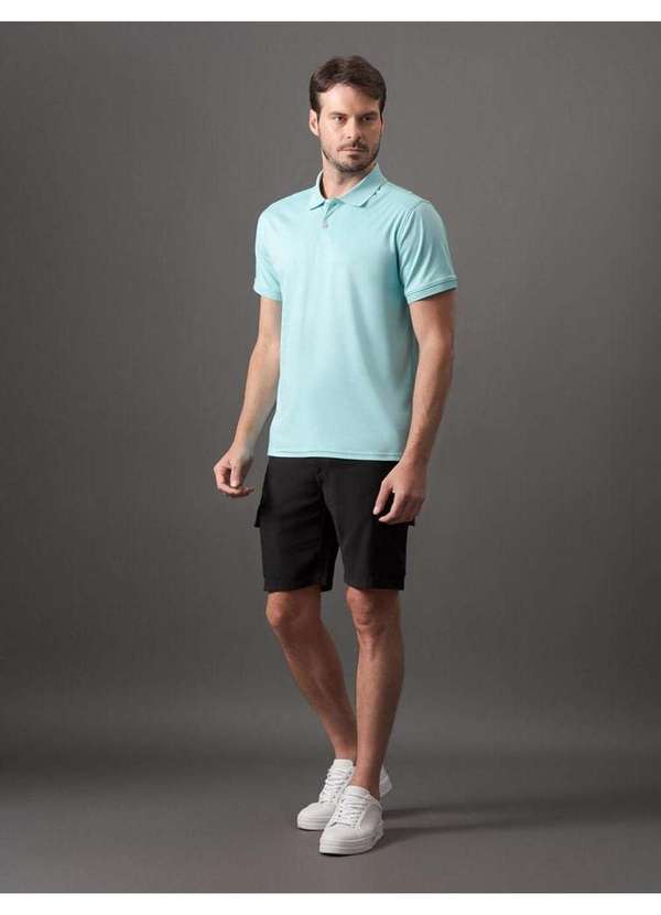 Cks Premium Label - Polo Masculina Liquid Touch Calvin Klein - Verde Agua Verde 4