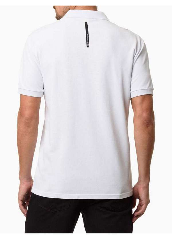 Calvin Klein Jeans - Polo Masculina Logo 1978 Address Calvin Klein Jeans - Branco Branco 3