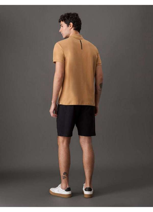 Calvin Klein Jeans - Polo Masculina Manga Curta Premium Calvin Klein Jeans - Havana Marrom 4