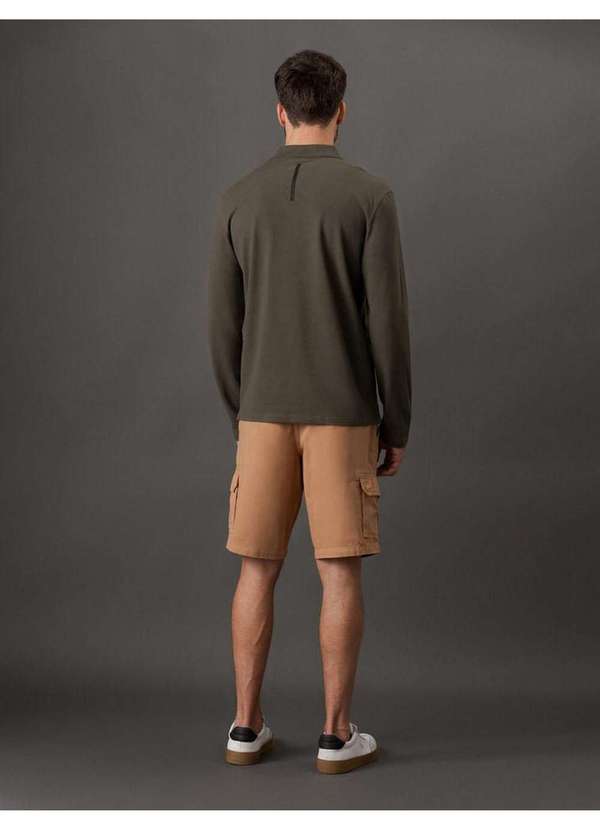 Calvin Klein Jeans - Polo Masculina Manga Longa Bordado Calvin Klein Jeans - Militar Verde 2