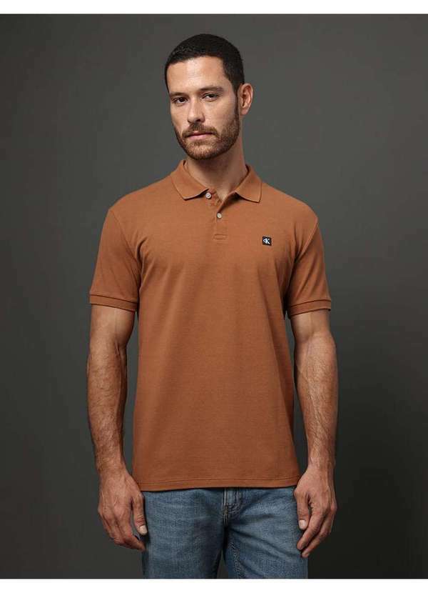 Calvin Klein Jeans - Polo Masculina Premium Calvin Klein Jeans - Havana Marrom