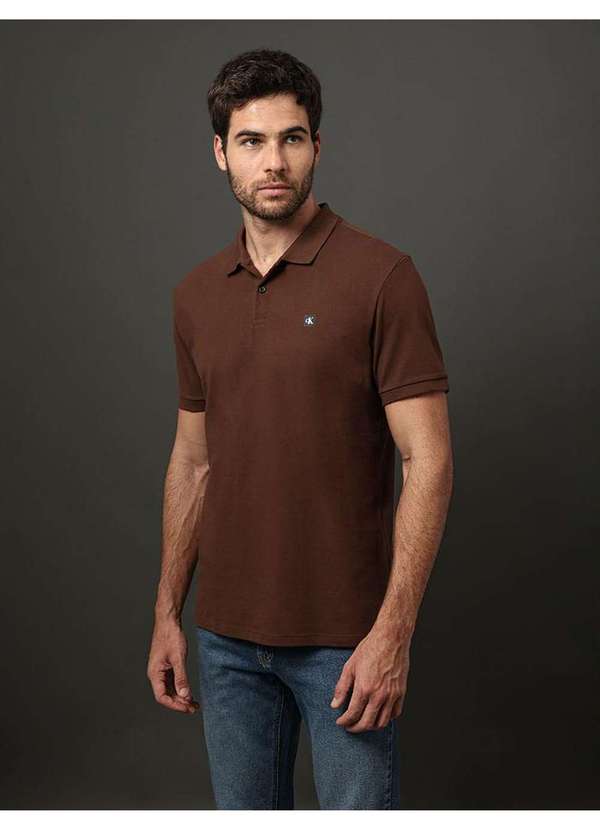 Calvin Klein Jeans - Polo Masculina Premium Calvin Klein Jeans - Marrom Marrom 5