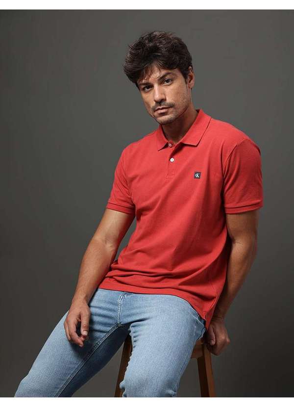 Calvin Klein Jeans - Polo Masculina Premium Calvin Klein Jeans - Vermelho Vermelho