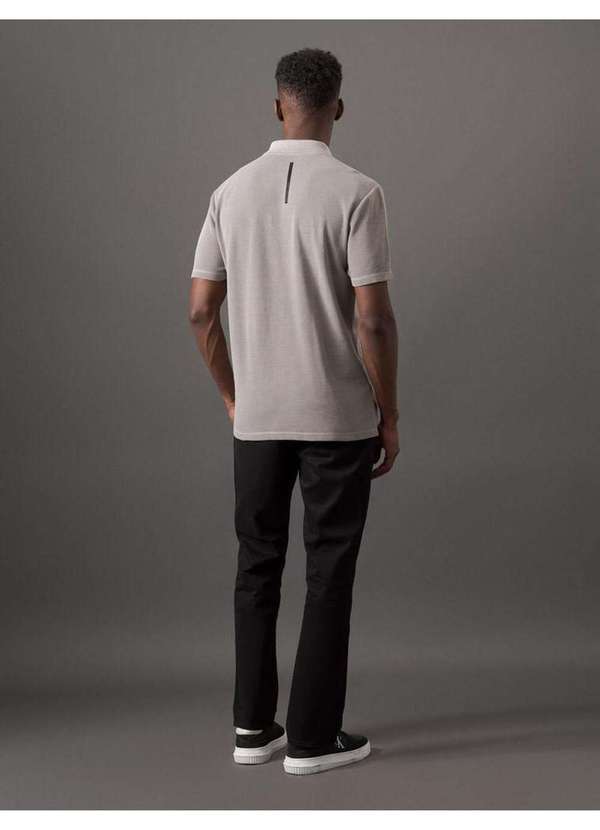 Calvin Klein Jeans - Polo Masculina Quadrilé Calvin Klein Jeans - Caqui Medio Bege