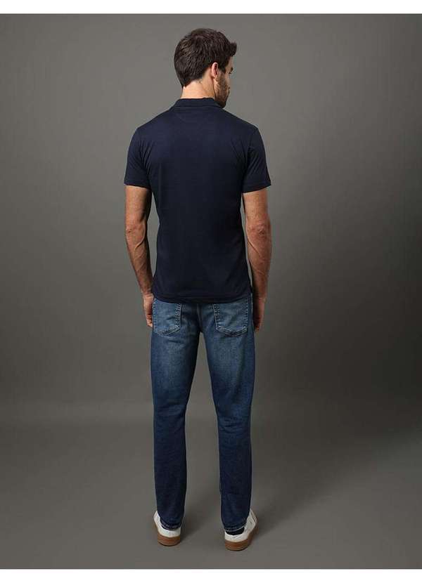 Calvin Klein Jeans - Polo Masculina Slim Pima Calvin Klein Jeans - Marinho Azul 2