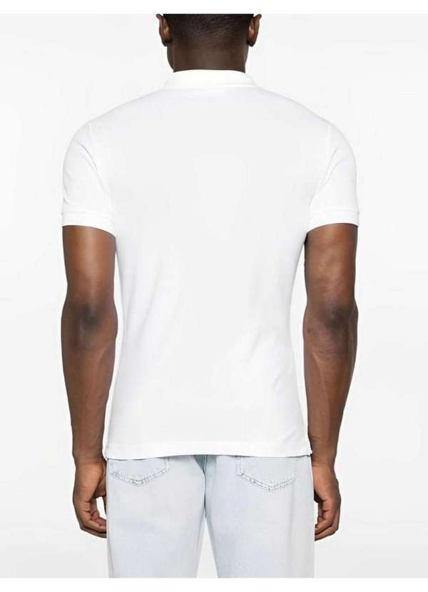 Calvin Klein Jeans - Polo Masculina Stretch Bordado Calv Branco 2