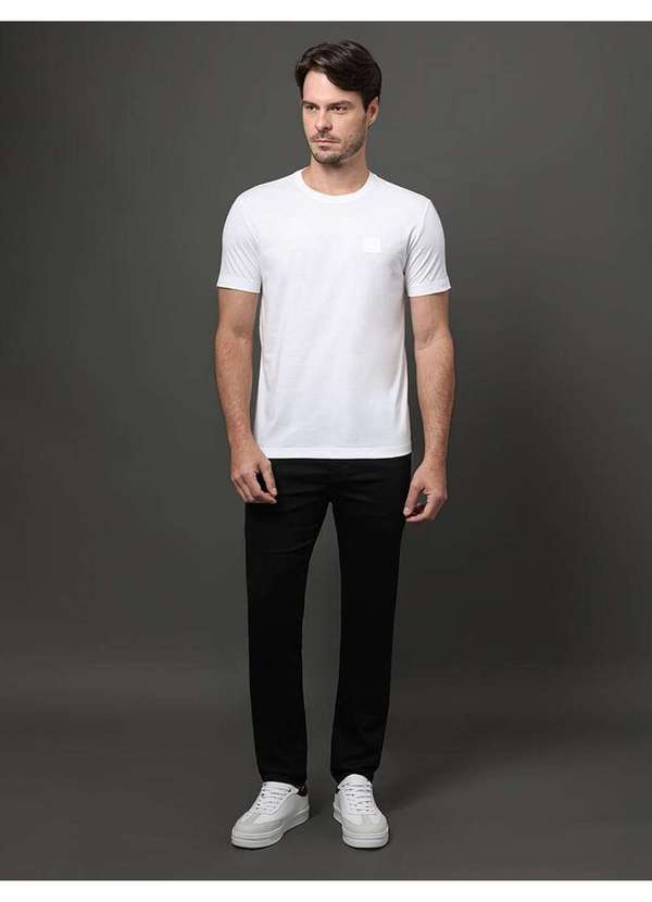 Calvin Klein Jeans - Camiseta Masculina Algodão Egípcio Calvin Klein - Branco 2 Branco 2