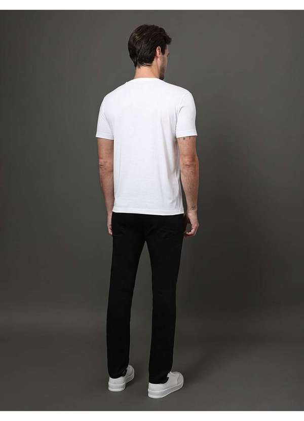 Calvin Klein Jeans - Camiseta Masculina Algodão Egípcio Calvin Klein - Branco 2 Branco 3