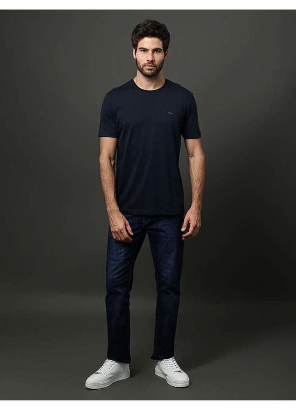 Calvin Klein Jeans - Camiseta Masculina Algodão Egípcio Calvin Klein - Marinho Azul 3