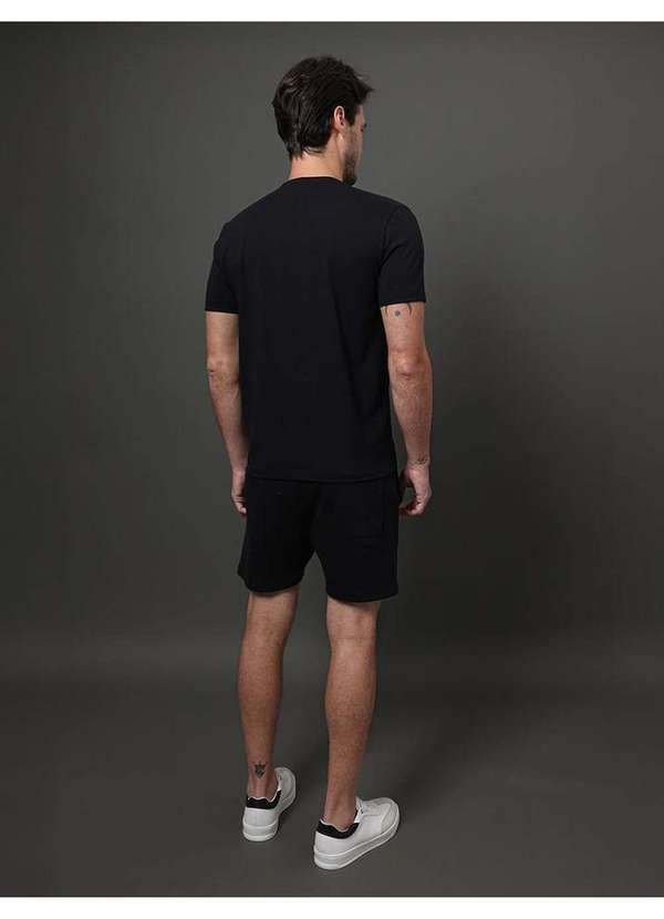 Calvin Klein Jeans - Camiseta Masculina Cotton Calvin Klein - Preto Preto 3