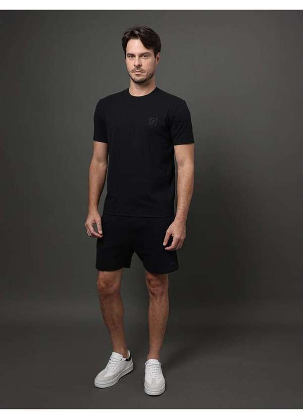 Calvin Klein Jeans - Camiseta Masculina Cotton Calvin Klein - Preto Preto 5