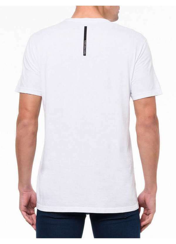 Calvin Klein Jeans - Camiseta Masculina Estampa Mini Calvin Klein Jeans - Branco Branco