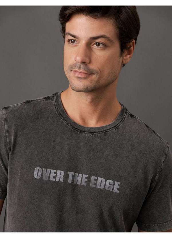 Calvin Klein Jeans - Camiseta Masculina Fading Over The Edge Calvin Klein Jeans - Chum Cinza