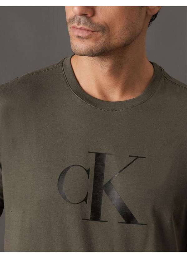 Calvin Klein Jeans - Camiseta Masculina Gel Calvin Klein Jeans - Militar Verde 3