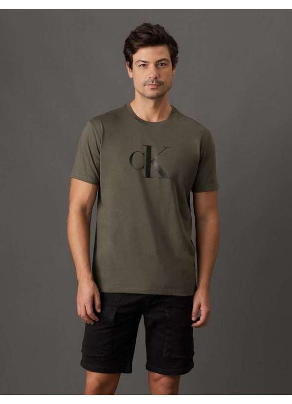 Calvin Klein Jeans - Camiseta Masculina Gel Calvin Klein Jeans - Militar Verde 5