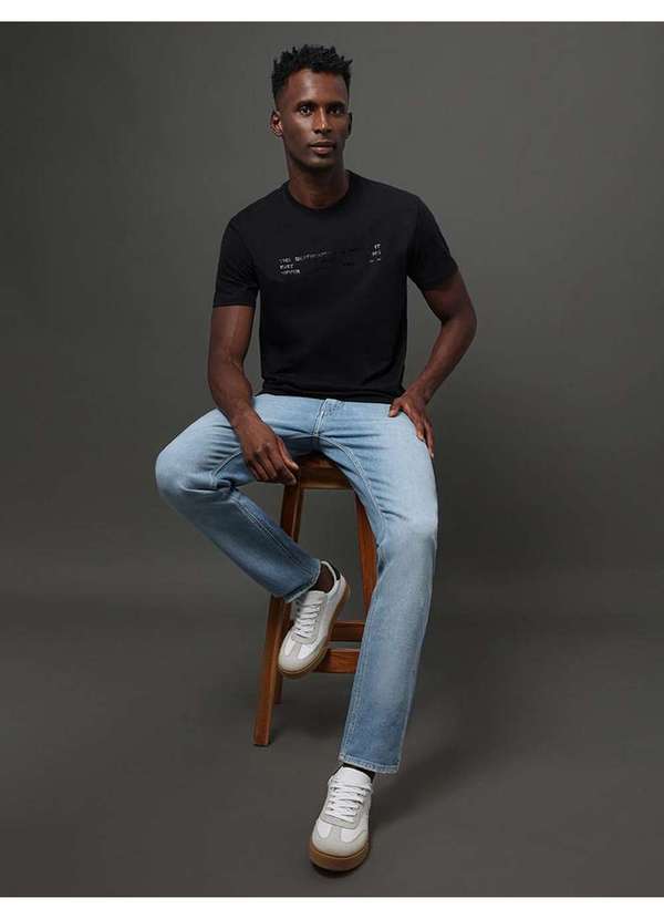 Calvin Klein Jeans - Camiseta Masculina Keep Going Calvin Klein Jeans - Preto Preto 5