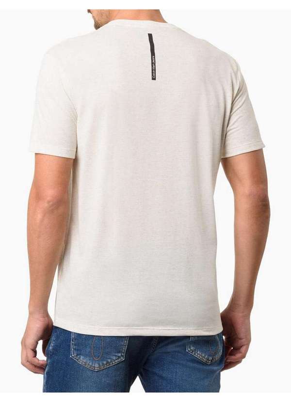 Calvin Klein Jeans - Camiseta Masculina Manga Curta Endless Sunset - Off White Branco 3