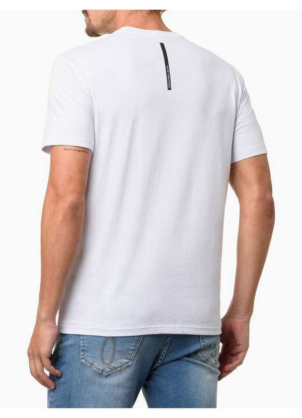 Calvin Klein Jeans - Camiseta Masculina Manga Curta Expedition - Branco Branco 3
