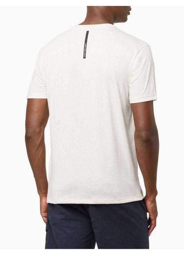 Calvin Klein Jeans - Camiseta Masculina Manga Curta Off To Paradise - Off White Branco 3