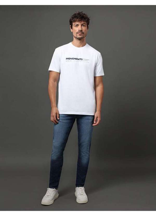 Calvin Klein Jeans - Camiseta Masculina Movements Calvin Klein Jeans - Branco Branco 5