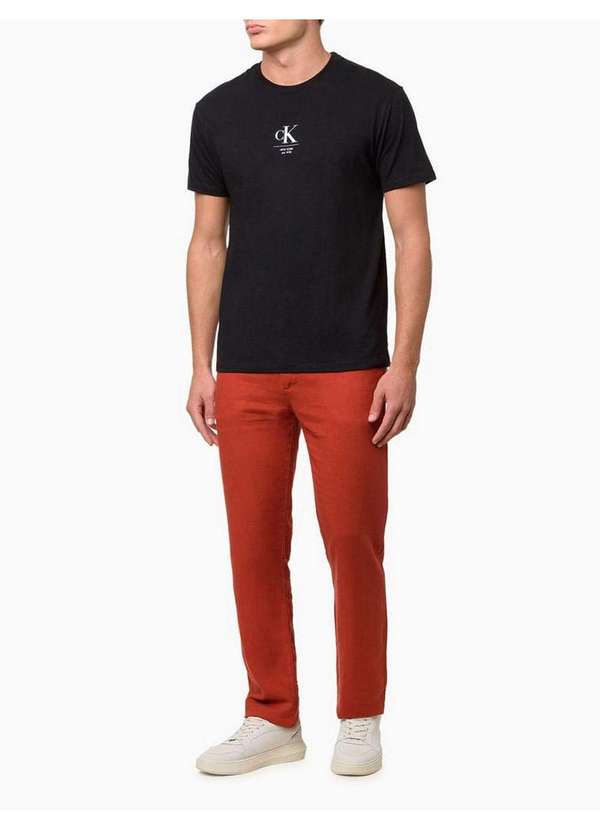 Calvin Klein Jeans - Camiseta Masculina New York Calvin Klein Jeans - Preto Preto 2