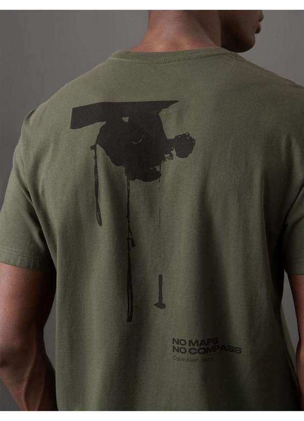 Calvin Klein Jeans - Camiseta Masculina no Maps Calvin Klein Jeans - Militar Verde 2