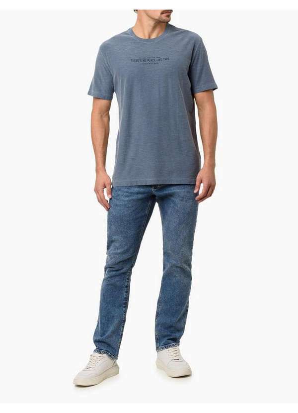 Calvin Klein Jeans - Camiseta Masculina no Place Like This - Marinho Azul