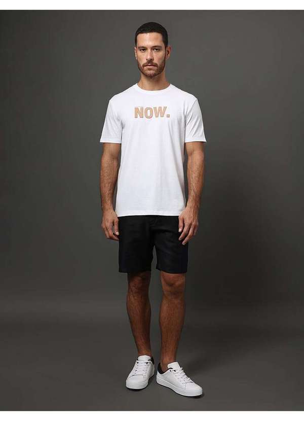 Calvin Klein Jeans - Camiseta Masculina Now Calvin Klein Jeans - Branco Branco 4