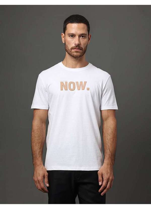 Calvin Klein Jeans - Camiseta Masculina Now Calvin Klein Jeans - Branco Branco 5