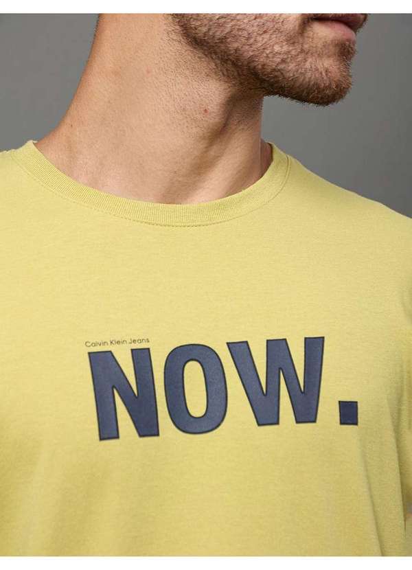 Calvin Klein Jeans - Camiseta Masculina Now Calvin Klein Jeans - Verde 4