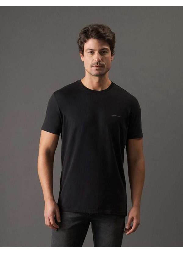 Calvin Klein Jeans - Camiseta Masculina Nyc Upside Down Calvin Klein Jeans - Preto Preto
