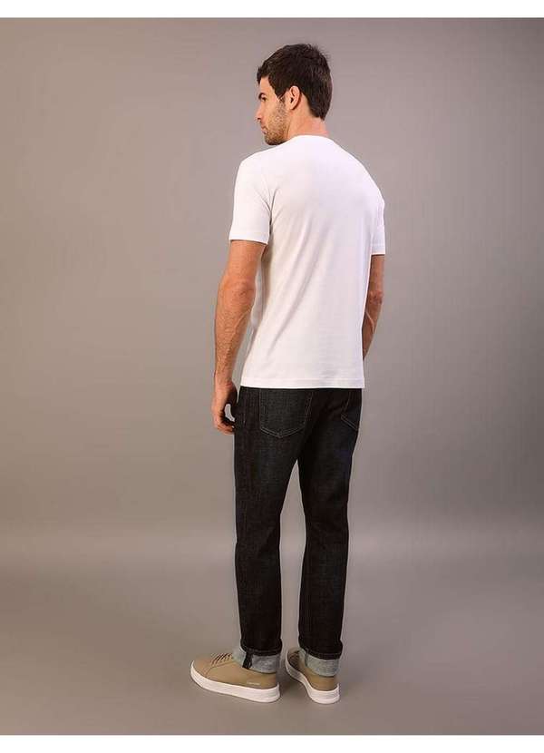Calvin Klein Jeans - Camiseta Masculina Pima Calvin Klein - Branco 2 Branco 3