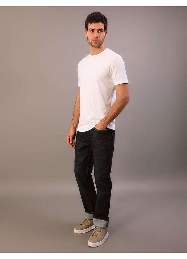 Calvin Klein Jeans - Camiseta Masculina Pima Calvin Klein - Branco 2 Branco 4