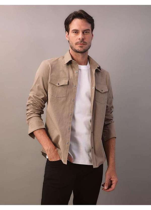 Calvin Klein Jeans - Camiseta Masculina Piquet Patch Borracha Calvin Klein - Branco 2 Branco 5