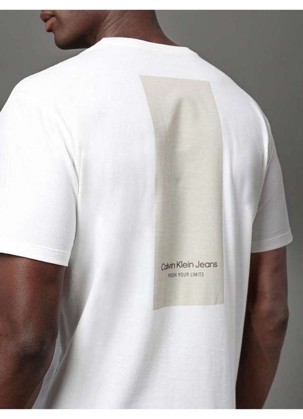 Calvin Klein Jeans - Camiseta Masculina Push Your Limits Calvin Klein Jeans - Off Whit Branco 4