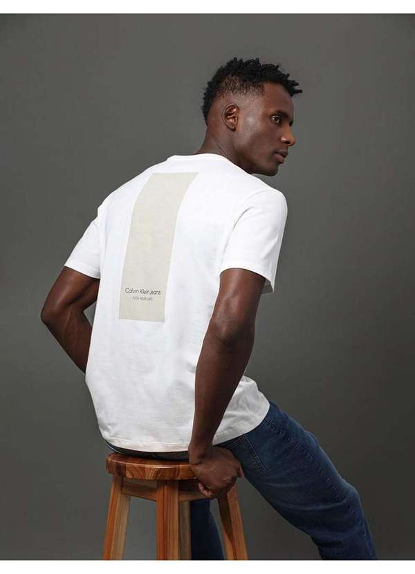 Calvin Klein Jeans - Camiseta Masculina Push Your Limits Calvin Klein Jeans - Off Whit Branco 5