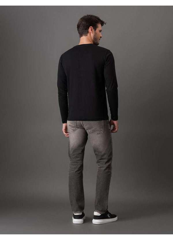 Calvin Klein Jeans - Camiseta Masculina Rubber Patch Calvin Klein Jeans - Preto Preto 4