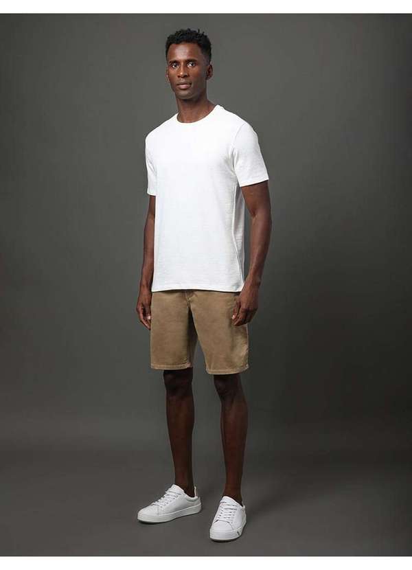 Calvin Klein Jeans - Camiseta Masculina Soft Calvin Klein Jeans - Off White Branco 3