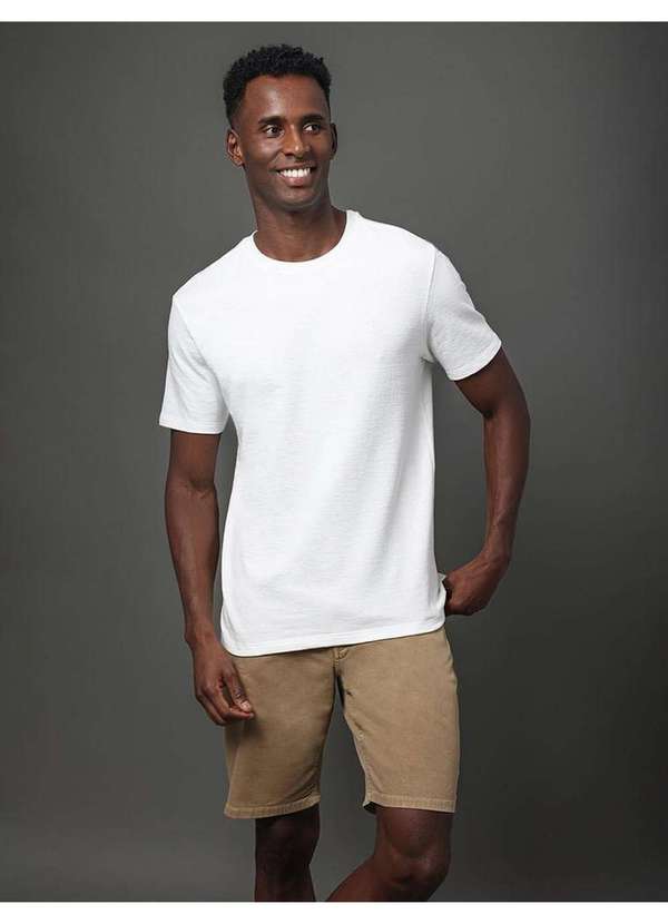 Calvin Klein Jeans - Camiseta Masculina Soft Calvin Klein Jeans - Off White Branco 5