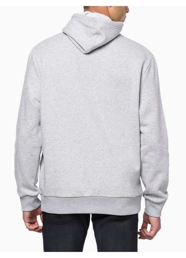 Calvin Klein Jeans - Casaco Masculino Moletom Hoddie Calvin Klein Jeans - Mescla Cinza 3