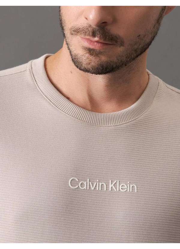 Calvin Klein Jeans - Blusão Masculino Careca Suedine Soft Calvin Klein Underwear - Caq Bege 3
