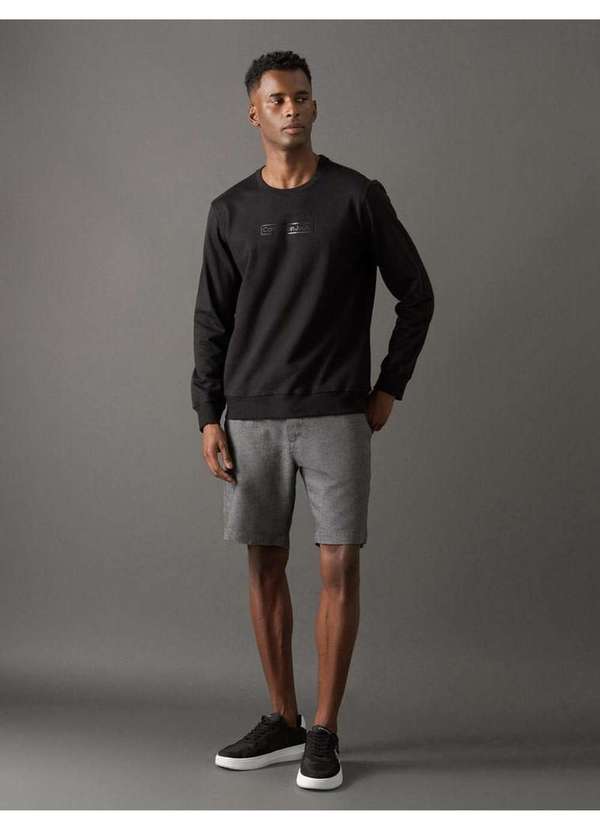 Calvin Klein Jeans - Casaco Masculino Logo Box Calvin Klein Jeans - Preto Preto